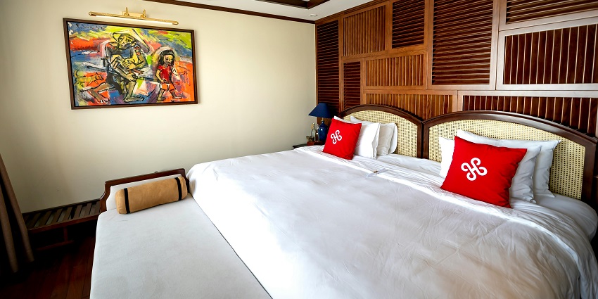 A luxurious hotel, one of the best places to stay near Blue Whale Water Park in Goa.