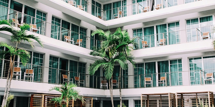 A modern hotel room with comfortable and budget options for all kinds of visitors.