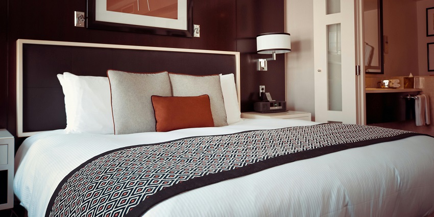Interior view of a hotel, showcasing modern architecture and vibrant ambience all around
