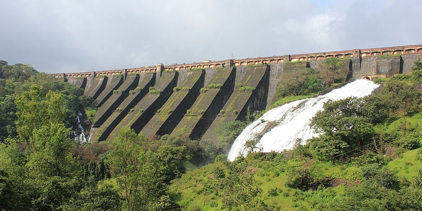 Wilson Dam, a 150-foot marvel from 1965, is nestled in the scenic Sahyadri mountains.
