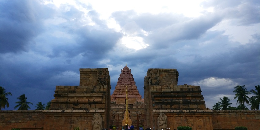 A picture of the Gangaikonda Temple, which is one of the top things to do in Thanjavur.