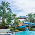 Aerial view of Wonder World Water Park showcasing its thrilling rides and attractions.