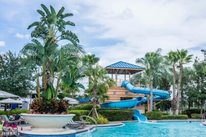 Aerial view of Wonder World Water Park showcasing its thrilling rides and attractions.