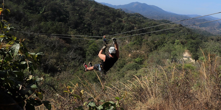 Ziplining is one of the most fun and thrilling things to do in Nisargadhama