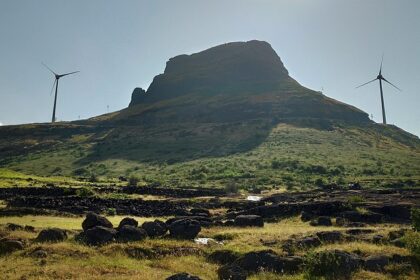 Picturesque view of Aundha Fort: Historic hill fort in Nashik's lush greener