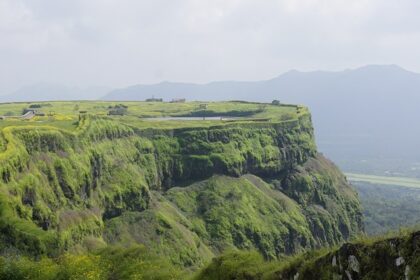 Image of lush greenery hill - Lonavala offers breathtaking views, lush hills, and tranquil waterfalls