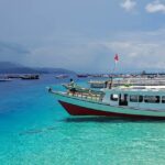 A stunning image of the Gili Islands’ pristine beaches and clear waters