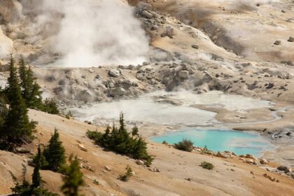 View of Puga hot springs, one of the best hot springs in Ladakh