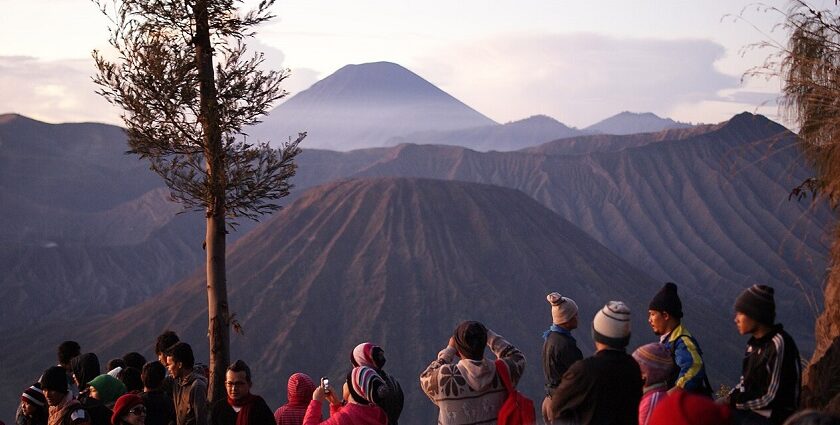 Image showcasing majestic Mount Bromo of the Java Island