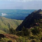 Scenic view of the mount Rinjani national park , one of the best destiantions for adventurers and hikers