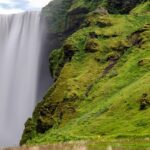 A top view of the mountain landscape surrounding the Nangartas Waterfall in Maharashtra