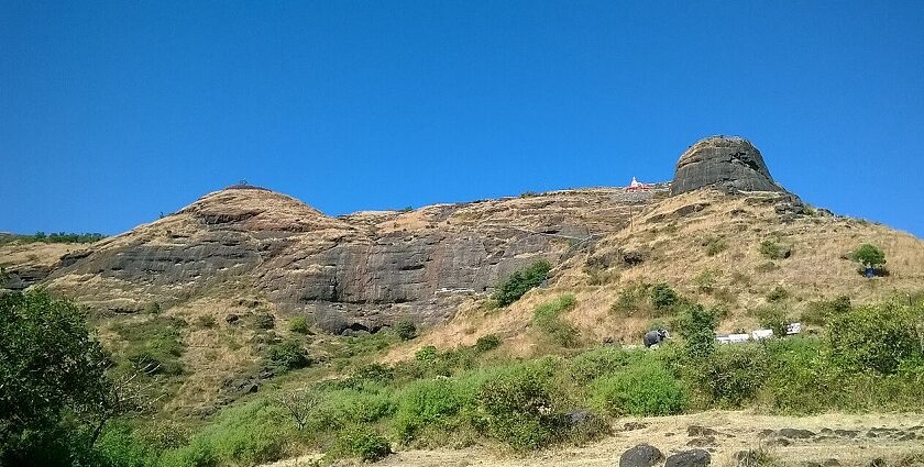 Patta Fort Vishramgad, the historic destination in the Kalsubai range, is perfect for trekking.