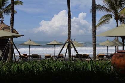 Sitting area at Seminyak Beach, one of the must places to visit in Seminyak