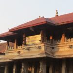 The entrance of Mookambika Temple situated in the Kollur for every traveller to explore.