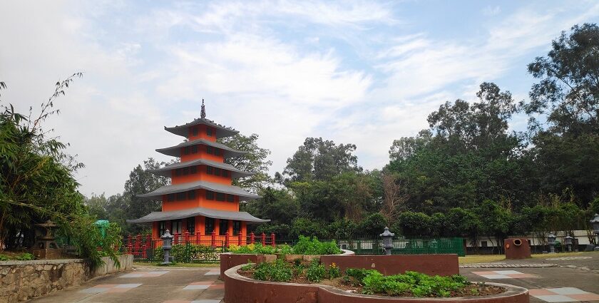 Beautiful scenery of the Japanese Garden in Chandigarh, ideal for peaceful escapes.