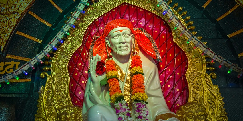 An image of Shirdi Sai Baba Temple which is one of the most famous pilgrimage sites.