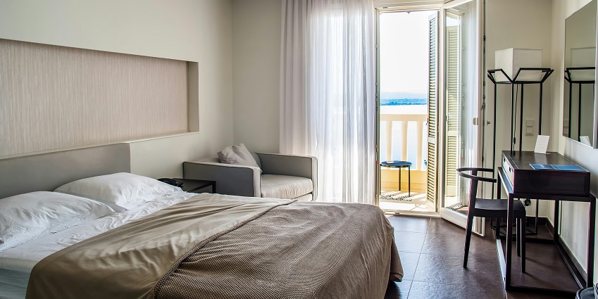 View of a hotel room offering a warm ambience for ensure a comfortable stay