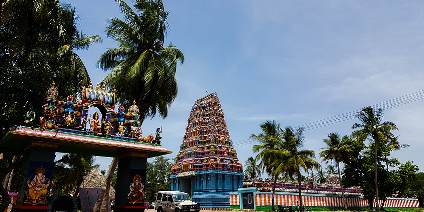A view of Sri Selva Vinayagar temple is dedicated to Lord Ganesha.