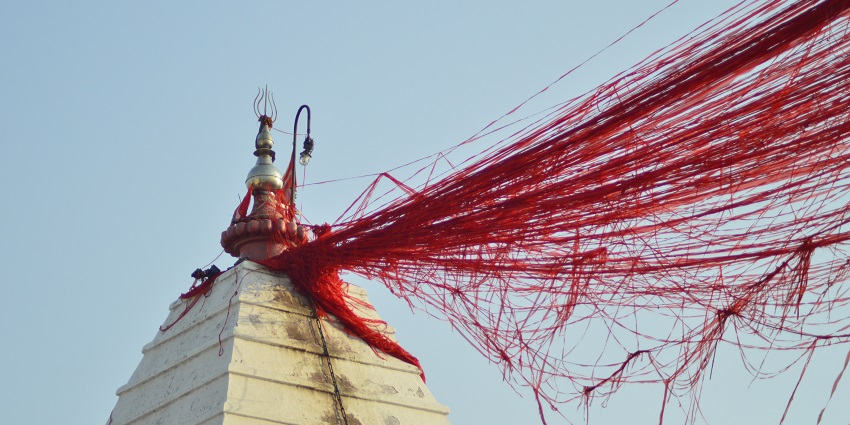 A breathtaking top view of the Baidyanath Temple, one of the best places to visit.