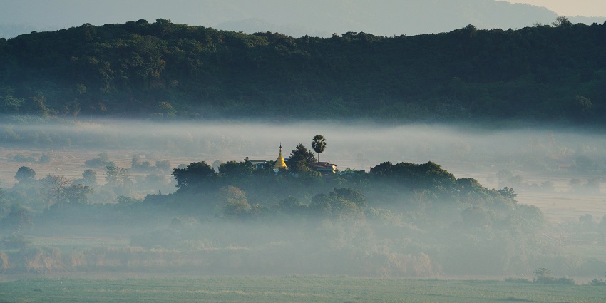 Saptashrungi Temple in Maharashtra, perched on a hill with panoramic views and intricate architecture