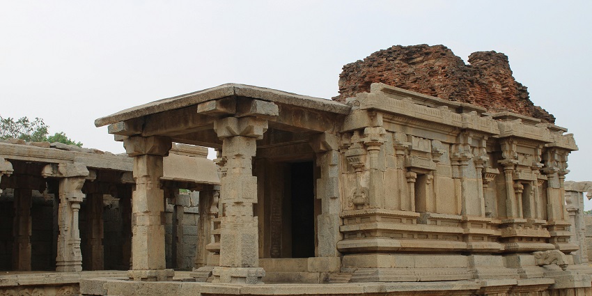 A picture of an ancient temple with intricate traditional architecture