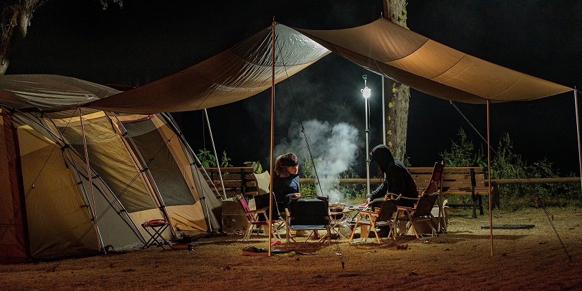 Thrilling camping with trekking, bonfire, and adventure activities included.