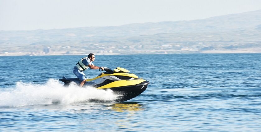 Jet skiing is one of the best adventure sports in Chennai