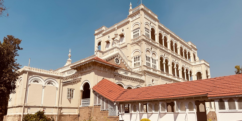 Aga Khan Palace is a famous tourist attraction and landmark in Pune, Maharashtra.