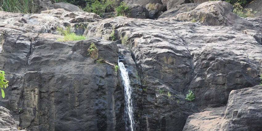 A picture of Agasthiyar Falls offering a sight worth capturing