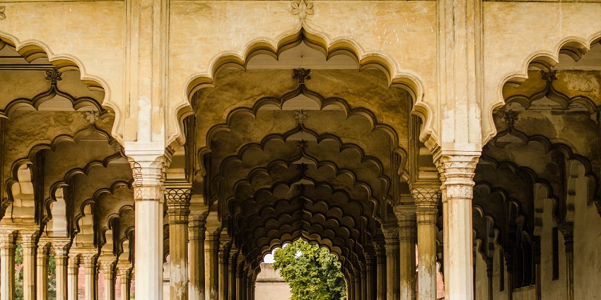 A still from the sound and light show - one of the famous things to do in Agra at night.