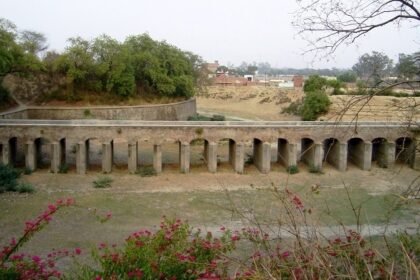 A serene view of the ruins of Aligarh Fort situated in Aligarh, Uttar Pradesh, India.