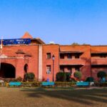 A glimpse of the entrance of Allahabad Museum, a hub of art and history in Prayagraj.