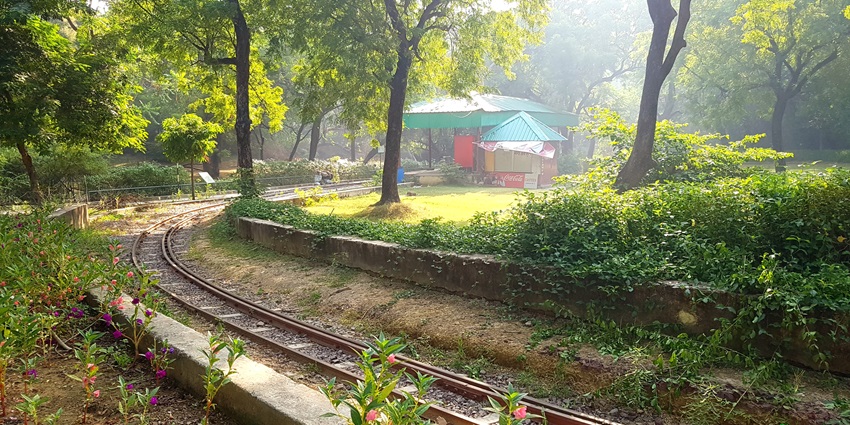 Rhino grazing at Kanpur Zoo, a popular tourist attraction near Ananadeshwar Temple.