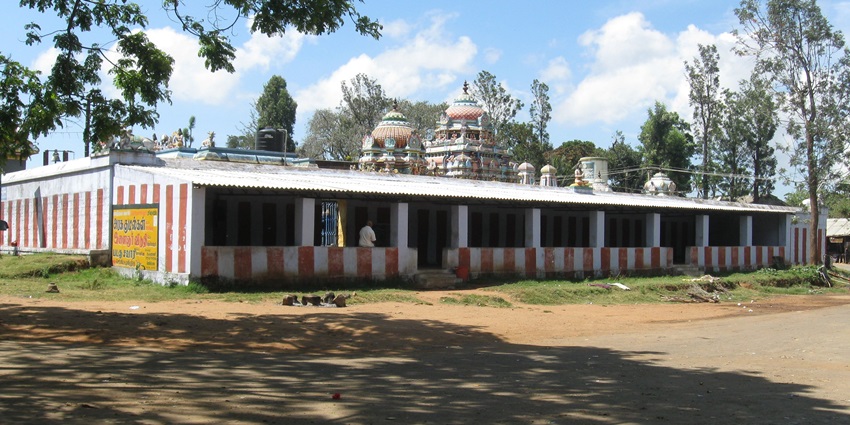 A majestic view of Arapaleeswarar Temple, the top spiritual place to visit in Kolli Hills.