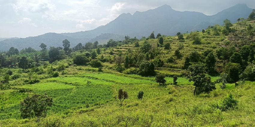 Landscape view of Attappady - amazing image capturing Western Ghats of India