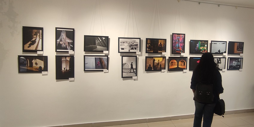 A representative image of the Art Gallery showcasing the wall with hanging paintings