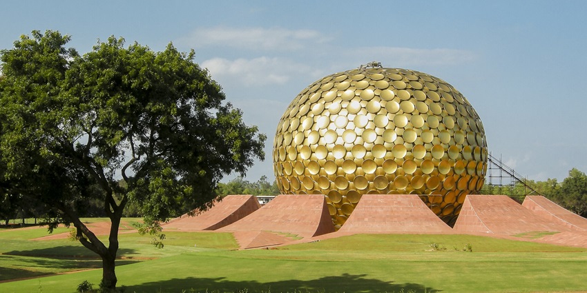 Auroville, an international township and one of the most popular destination near Ousteri Wetland National Park