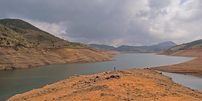 View of reserved water area in Avalanche Biosphere Reserve, a famous wildlife sanctuary in Ooty.
