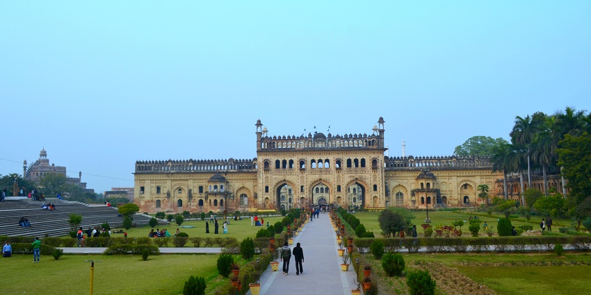 A views of Bada Imambara, a popular destination for historical enthuasiasts