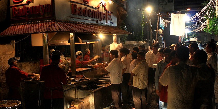 People gathered outside Bademiya restaurant in Colaba, Mumbai, waiting for fresh kebabs
Viewers of this file can see comments and suggestions