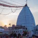 The pyramid-shaped Shikhara of the Baidyanath Temple in Deoghar District, Jharkhand.