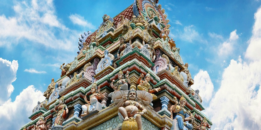A picture of Bakkasapatti Temple, which is one of the popular tourist attractions in Theni.