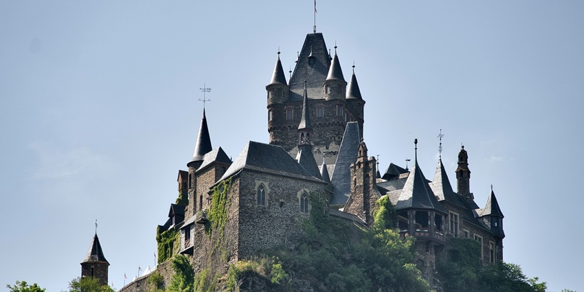 Historic castle fortification showcasing impressive architecture and scenic views.