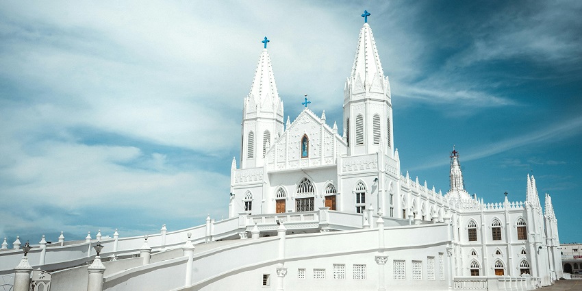 The Basilica of Our Lady of Good Health, one of the top tourist places in Velankanni!