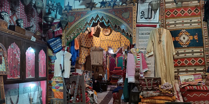 A view of colourful handicrafts being sold at Battala Market, a hotspot in West Bengal.
