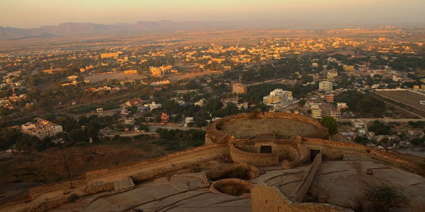 Places to visit in Bellary include the historic fort with panoramic views and ruins.