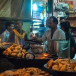 A vibrant spread of local delicacies showcasing the best food in Varanasi.