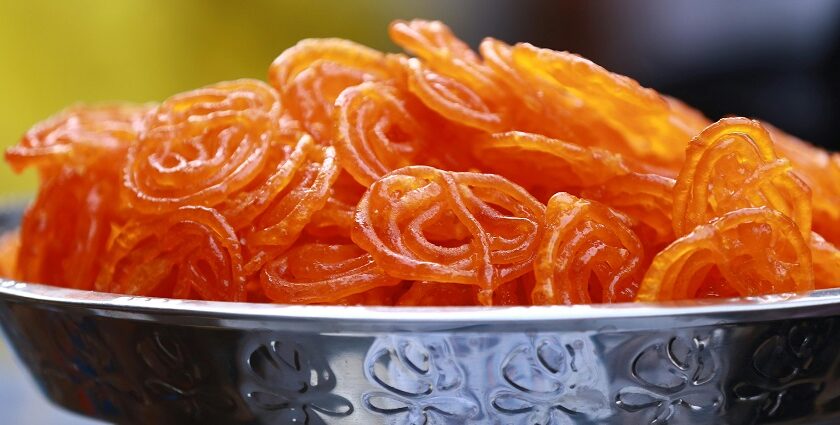 Savour the delicious Jalebi which is one of the best sweets in Vrindavan, Uttar Pradesh.