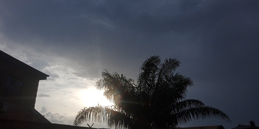 A beautiful reappearance of the sun after a heavy downpour in Bithoor