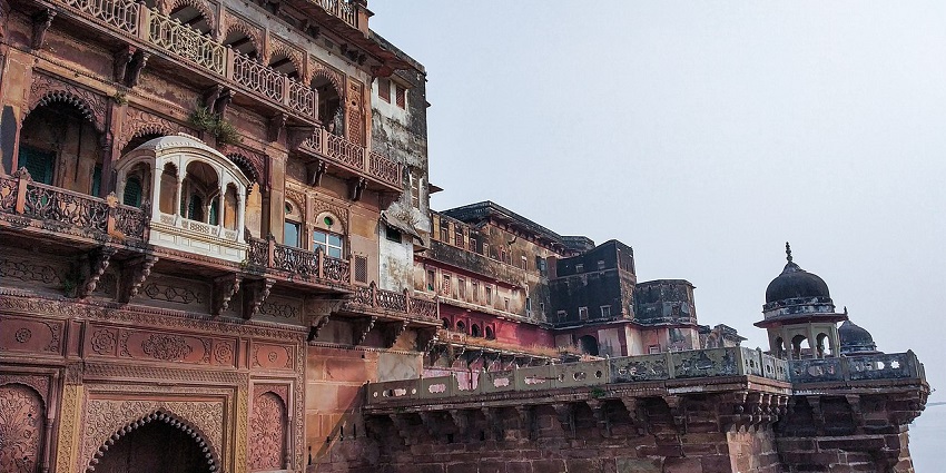 Aerial view of Ramnagar Fort.